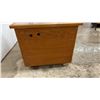 Image 10 : Wooden Rolling Utility Cart, 24 x 19 x 27" and End Table With Lower Shelf, 24 x 19 x 26"