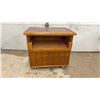 Image 5 : Wooden Rolling Utility Cart, 24 x 19 x 27" and End Table With Lower Shelf, 24 x 19 x 26"