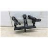 Image 3 : Cabela's Triple Fishing Rod Holder System with Adjustable Angle Mounts and Pedestal Base