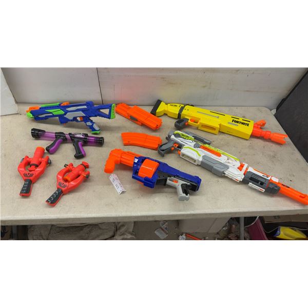 Nerf Fortnite AR-L Dart Blaster with Assorted Nerf Blasters and Slingshots