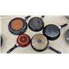 Image 3 : Assorted T-fal Non-Stick Frying Pans, Stainless Steel Saucepan, The Rock Glass Lid and Others