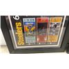 Image 4 : Steelers 6-Time Super Bowl Champions Ticket Display and Bobby Hull Blackhawks Framed Memorabilia