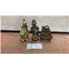 Image 1 : Vintage Cast Metal Still Banks Including "Time to Save" Clock and 2 Clowns
