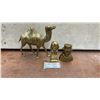Image 1 : 2 Brass Coin Banks Humpty Dumpty, and Beefeater Bust and Brass Camel