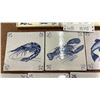 Image 5 : Delftware-Style Marine Life Hanging Tiles and Langley Ware Pacific Fishing Vessel Tile Coasters