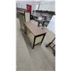 Image 5 : Two-Piece Modular Office Workstation with Open Storage Cabinet and Desk Return