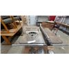 Image 3 : Vintage Delta Rockwell 10" Tilting Arbor Table Saw with Wooden Stand and Extra Saw Blades