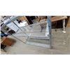 Image 4 : Four-Tier Mobile Metal Shelving Unit with Expanded Metal Mesh Shelves and Casters 75 x 58 x 22"