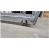 Image 6 : Four-Tier Mobile Metal Shelving Unit with Expanded Metal Mesh Shelves and Casters 75 x 58 x 22"