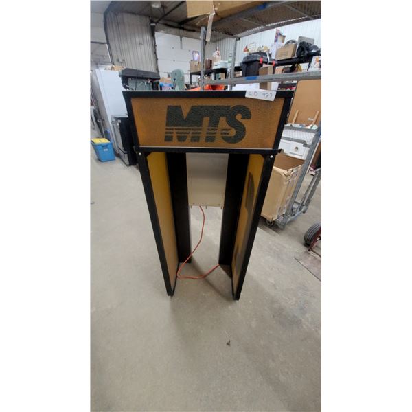 MTS (Manitoba Telecom Services) Branded Public Telephone Pedestal Kiosk with Logo Panels