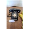 Image 3 : Vintage Western Electric Rotary Phones: Yellow 554 Wall, Black 500 Series, Black 302 3x