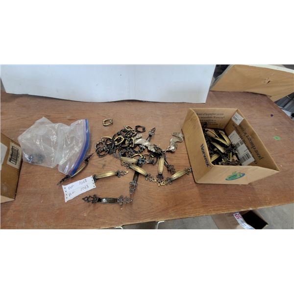 Vintage-Style Ornate Brass Drawer Pulls, Handles, and Decorative Escutcheons