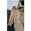 Image 4 : Red Leather Jacket, Danier Black Leather Blazer, and Tan Leather Coat plus Box Full of More