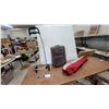 Image 1 : Delsey Paris Brown Soft-Sided 2-Wheel Upright Carry-On Luggage, Folding Cart and Canada Flag Bag