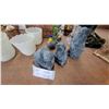 Image 2 : Tweety Bird "Party Naked" Glass Beer Mug, Wicker Baskets, Milk Glass Vases, Figurines and More