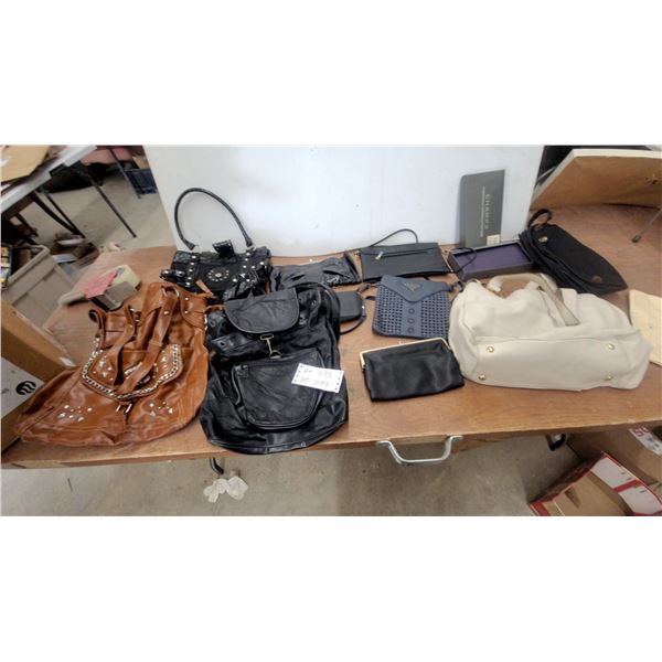 Michael Kors Cream Leather Tote and Assorted Handbags, Clutches, and Crossbody Bags