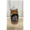 Image 10 : Budweiser "A Perfect Christmas" Holiday Stein and Three "Discovery of America" Commemorative Steins