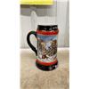 Image 2 : Budweiser "A Perfect Christmas" Holiday Stein and Three "Discovery of America" Commemorative Steins