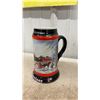 Image 4 : Budweiser "A Perfect Christmas" Holiday Stein and Three "Discovery of America" Commemorative Steins