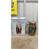 Image 8 : Budweiser "A Perfect Christmas" Holiday Stein and Three "Discovery of America" Commemorative Steins