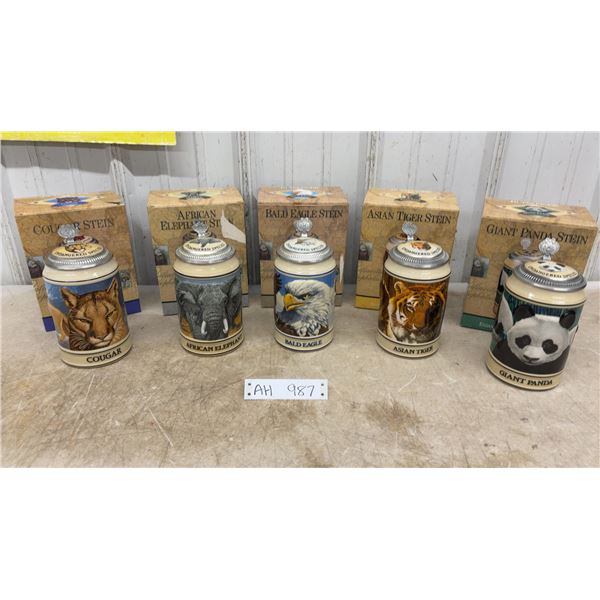 5 Endangered Species Beer Steins