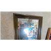 Image 2 : Vintage Old Vienna Lager Beer "Just Say V Oh'Ya" Advertising Mirror in Wooden Frame 15 x 27"
