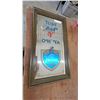 Image 3 : Vintage Old Vienna Lager Beer "Just Say V Oh'Ya" Advertising Mirror in Wooden Frame 15 x 27"