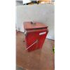 Image 2 : Vintage Picnic Cavalier "Drink Coca-Cola" Model 101 Red Metal Cooler with Chrome Handles