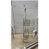 Image 7 : Chrome Shoe Rack, Two-Tier Hanging Shower Caddy, White Grab Bar, and 2 Chrome Grab Bar, 34"