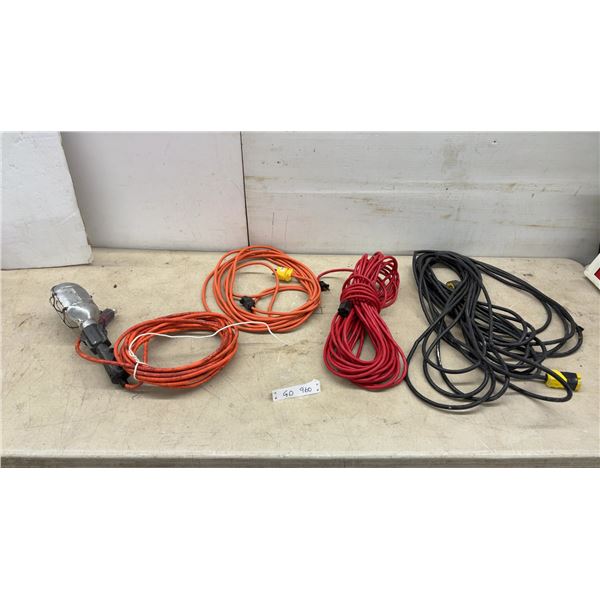 Trouble Light and Three Extension Cords