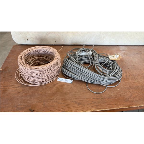 Two Coils of Wire Including TXL Texsel 22 AWG 6-Conductor 600V Shielded Cable and More