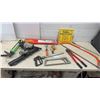 Image 1 : Paslode Impulse F350S Framing Nailer, Band Saw Blade, Pry Bar Set, Caulking Gun, Bolt Cutters