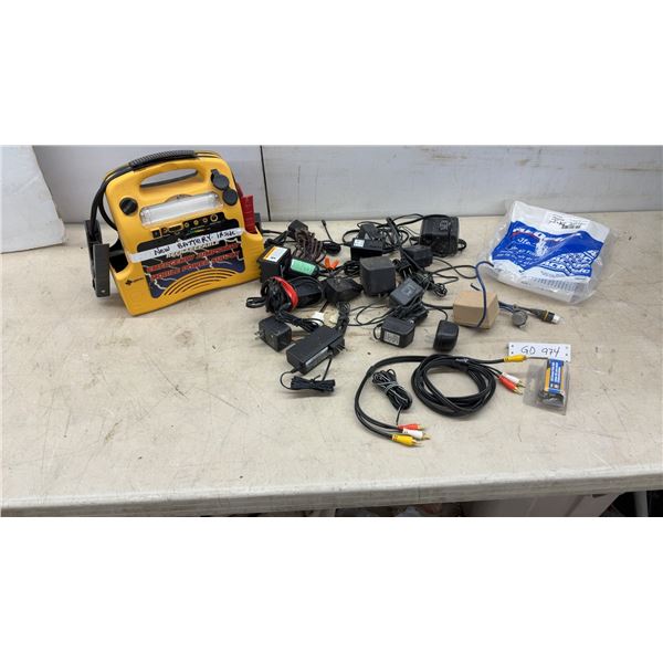 Superex Rechargeable Emergency Jumpstart Mobile Power Supply, AC Adapters, Cables, and More