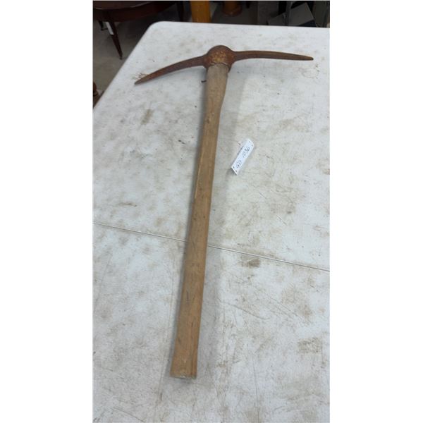 Pick Axe with Wooden Handle
