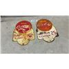 Image 1 : Pair of Vintage Coca-Cola Double Sided "Take Home a Carton 25¢" Die-Cut Tin Advertising Signs