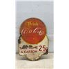 Image 2 : Pair of Vintage Coca-Cola Double Sided "Take Home a Carton 25¢" Die-Cut Tin Advertising Signs