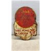 Image 6 : Pair of Vintage Coca-Cola Double Sided "Take Home a Carton 25¢" Die-Cut Tin Advertising Signs