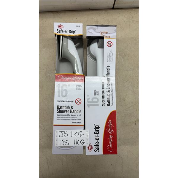 2 x 16" Tub and Shower Handle Suction Mount