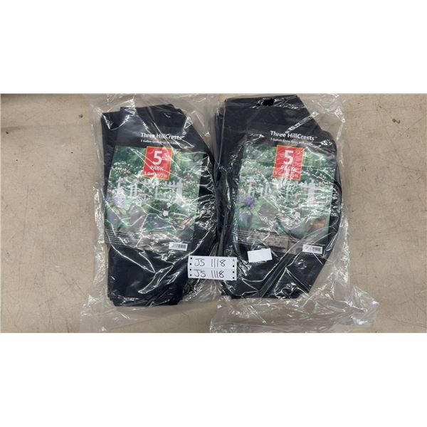 2 New Packs of 5, 5 Gallon Grow Bags
