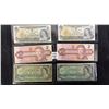 Image 1 : 2 x 1973 Canada $1 Bills, 2 x 1986 Canada $2 Bills, and 2 x 1967 Canada $1 Bills