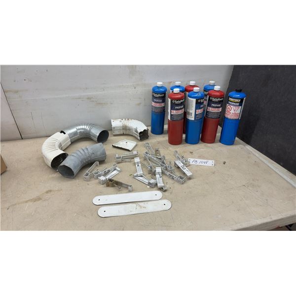 8 Propane Cylinders, 14.1 oz., Elbows & Gutter Gangers