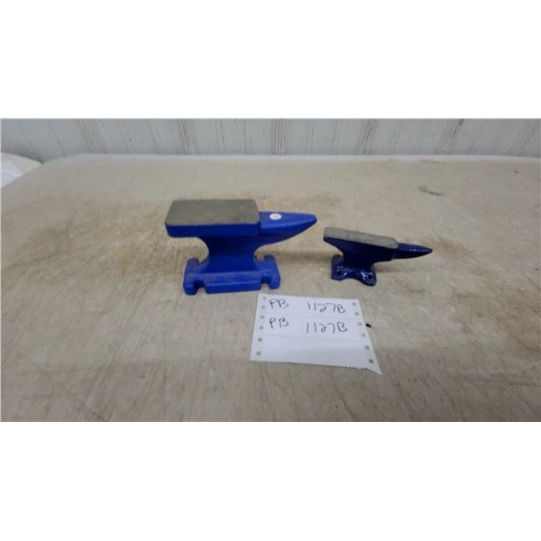 Durston-Style Jeweler's Beak Horn Anvil and Miniature Horn Anvil for Jewelry Making, Set of 2