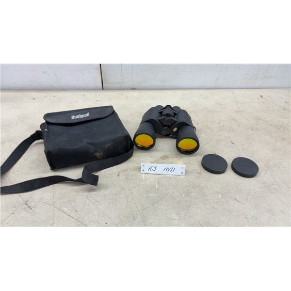 Bushnell 10 x 50WA Wide Angle Coated Optics Binoculars with Case, Strap, and Lens Caps