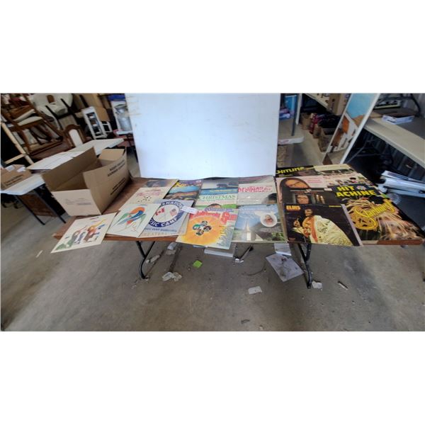 Assortment of Vinyl LP Records Including Elvis Pure Gold, Nana Mouskouri, Starburst and More