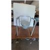 Image 1 : Drive Medical Adjustable Steel Bedside Commode with Padded Armrests and Removable Bucket