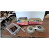 Image 1 : Two CPA Custom Towing Mirrors Model #10202 and Pair of Vintage Ford Hubcaps Screwdrivers and More