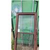 Image 3 : Brown Aluminum Full-View Storm Door and Dark Grey Exterior Door with Glass Inserts 32 x 80"+