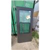Image 4 : Brown Aluminum Full-View Storm Door and Dark Grey Exterior Door with Glass Inserts 32 x 80"+