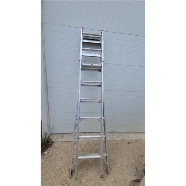 Aluminum Multi Ladder with Red End Caps