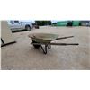 Image 4 : Metal Wheelbarrow with Wooden Handles and Pneumatic Wheel